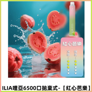 ILIA BAR 4哩啞一次性大容量6500口拋棄式電子煙【紅心芭樂】